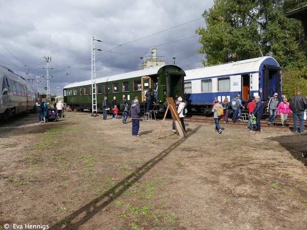 Wagensammlung hist. Schienenfahrzeuge. Altbauspeisewagen und Regierungszugwagen