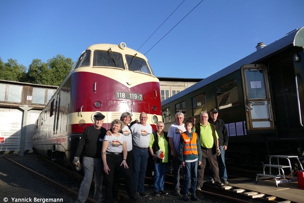 Das Team Kultur auf Schienen. bei den Bahnaktionstage 2019